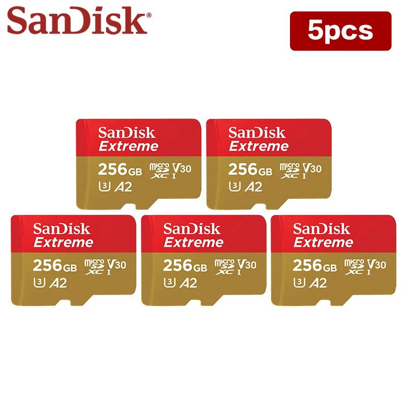 SanDisk Extreme MicroSDXC ޸ ī, V30 SDXC A2 ÷ ũ SD ī, ִ 190 MB/s Microsd б, 64GB, 128GB, 256GB, 5 